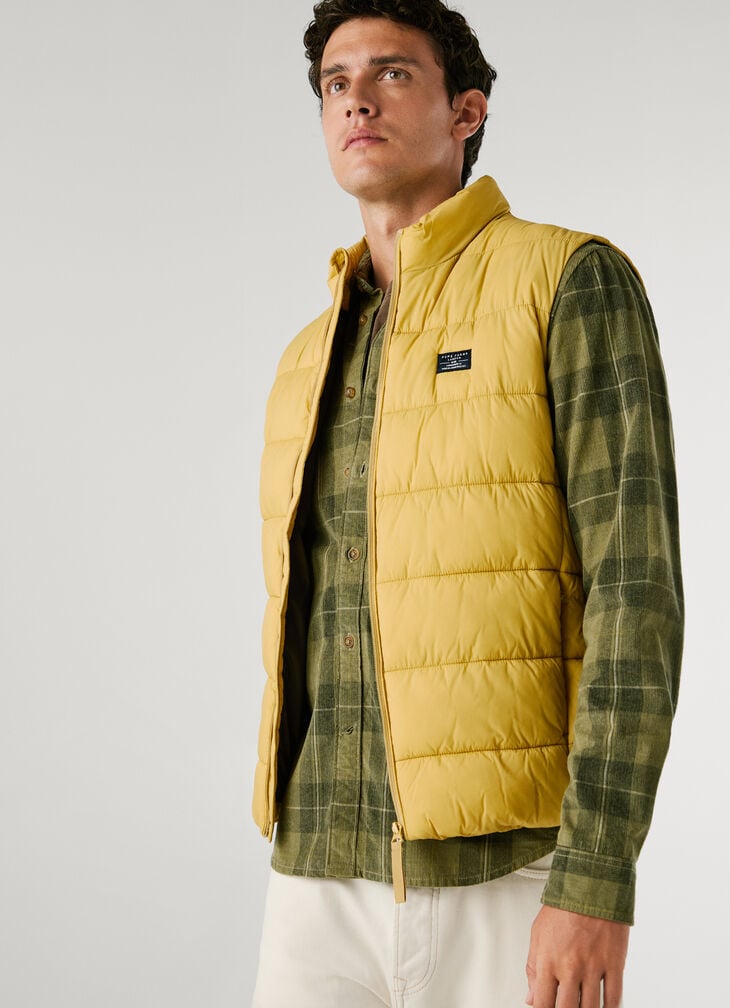 Pepe Jeans zip closure padded gilet
