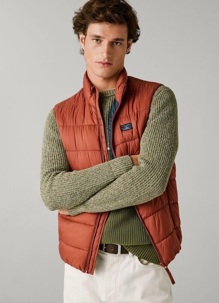 Pepe Jeans zip closure padded gilet