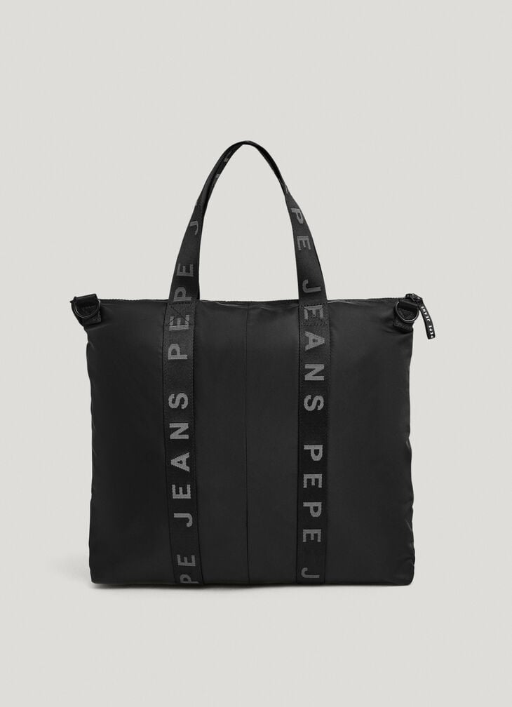 Pepe Jeans zip closure tote bag
