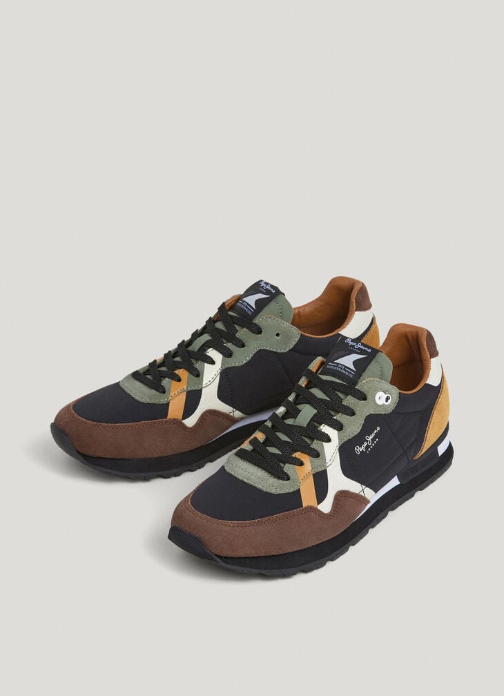 Pepe Jeans Running Trainers With Suede Details- Brit