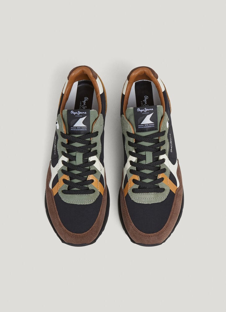 Pepe Jeans Running Trainers With Suede Details- Brit