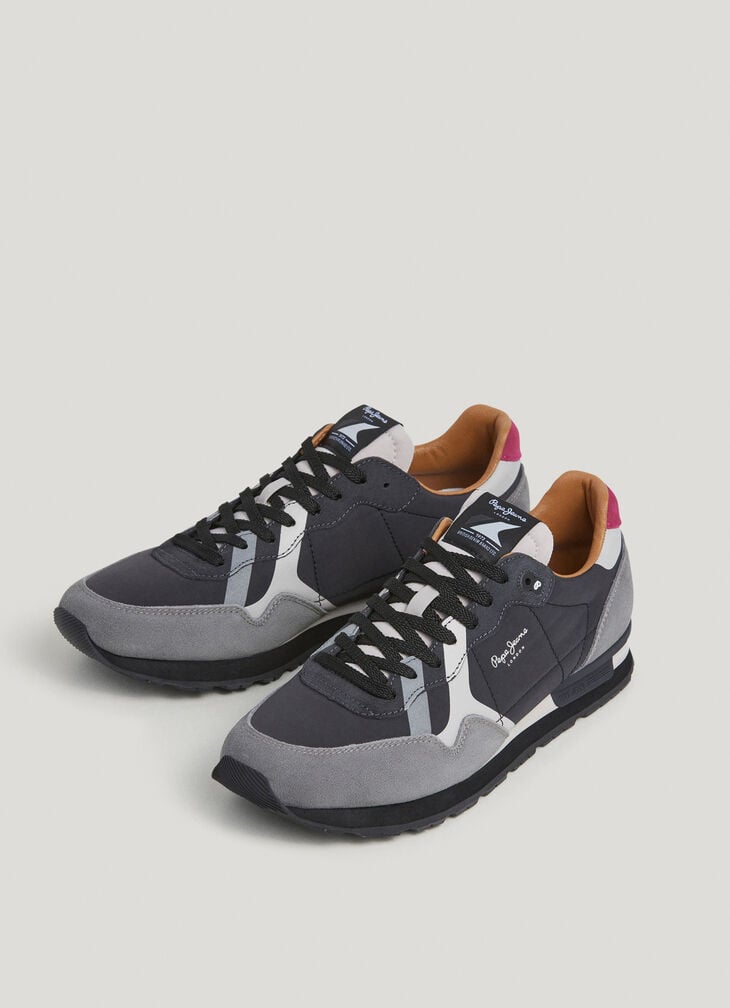 Pepe Jeans Running Trainers With Suede Details- Brit