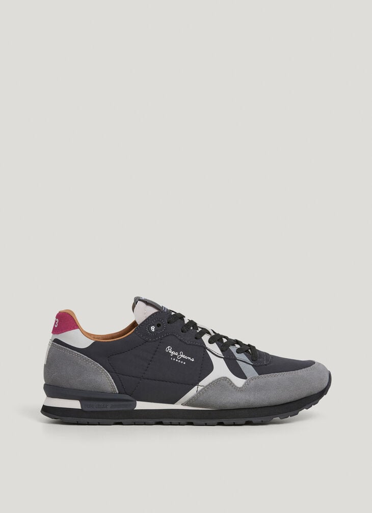 Pepe Jeans running trainers with suede details- brit