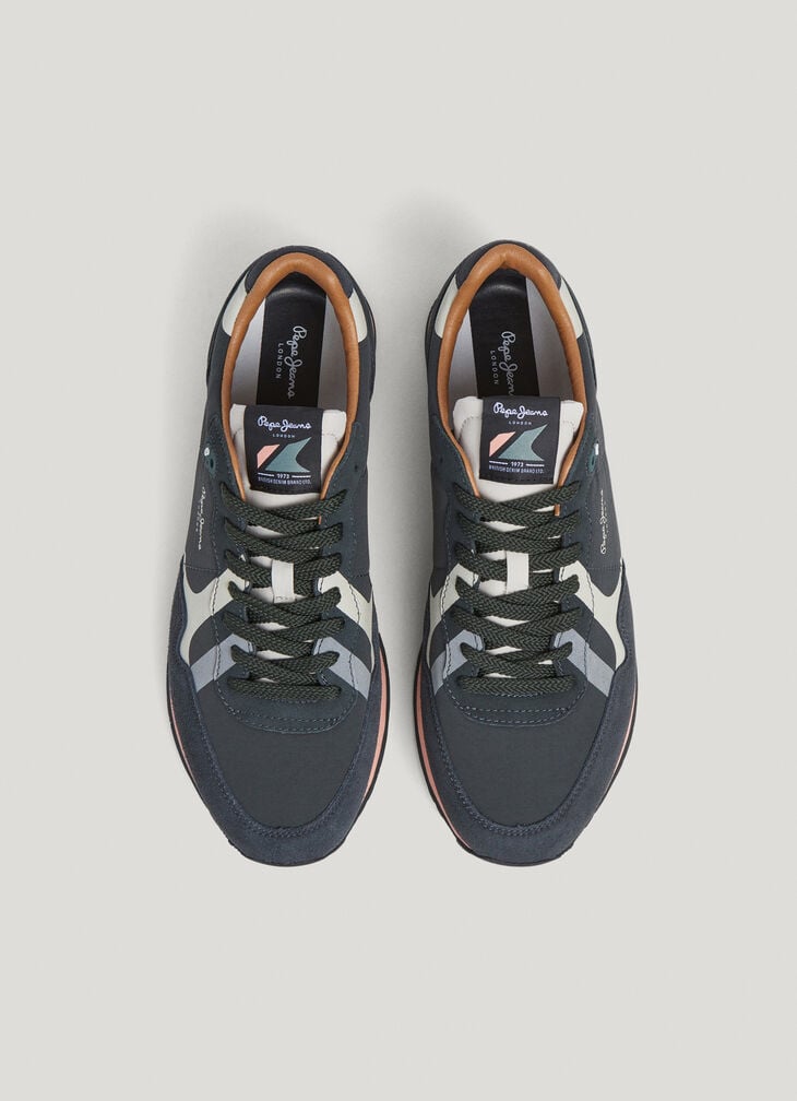 Pepe Jeans Running Trainers With Suede Details- Brit
