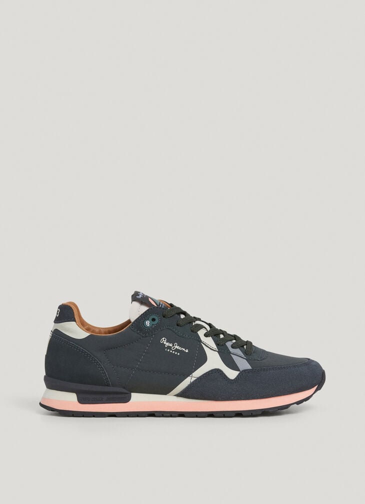 Pepe Jeans running trainers with suede details- brit