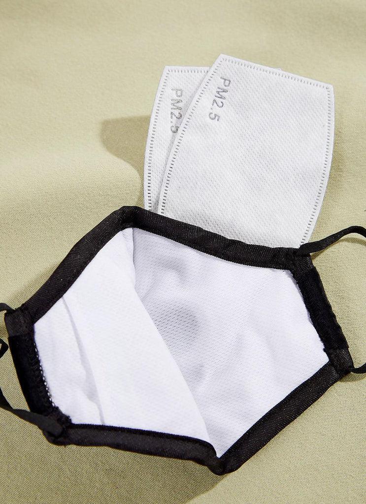 Peppermayo Bondi Air Co - Re-Usable Valve Mask With 2 Filters - Black