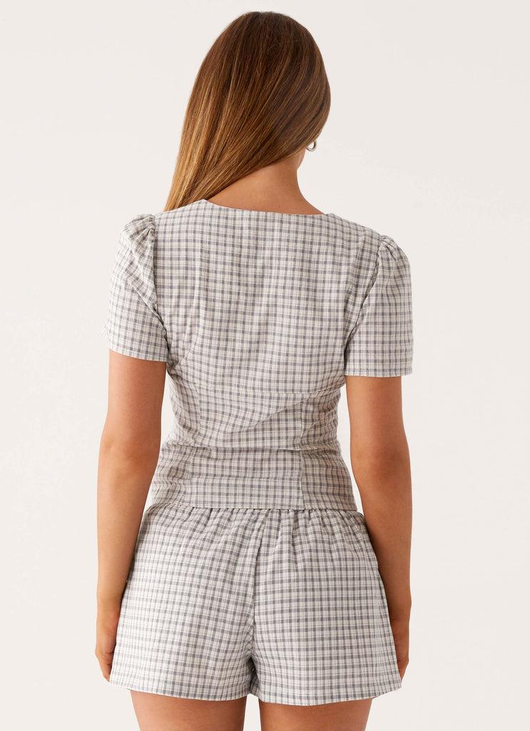 Peppermayo Peppermayo Exclusive - Adalina Shorts - Grey Check