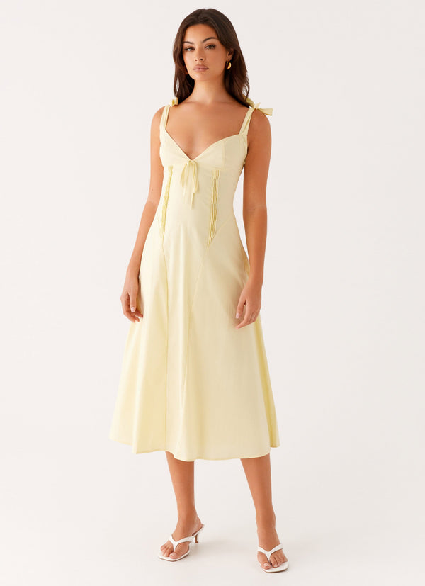 peppermayo Peppermayo Exclusive - Adela Midi Dress - Yellow