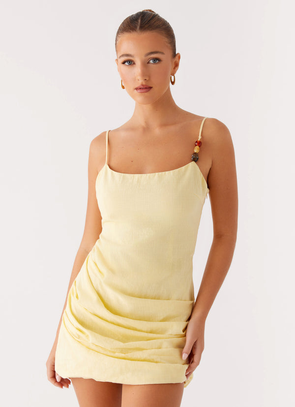 peppermayo Peppermayo Exclusive - Adella Mini Dress - Yellow