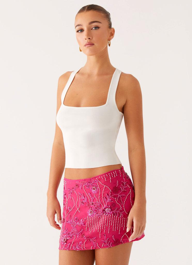 Peppermayo Peppermayo Exclusive - Adored By You Mini Skirt - Fuchsia