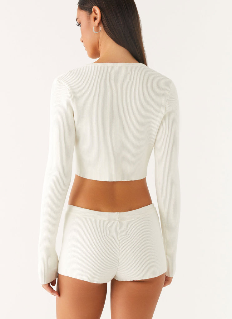 Peppermayo Peppermayo Exclusive - Adria Long Sleeve Cardigan - Ivory