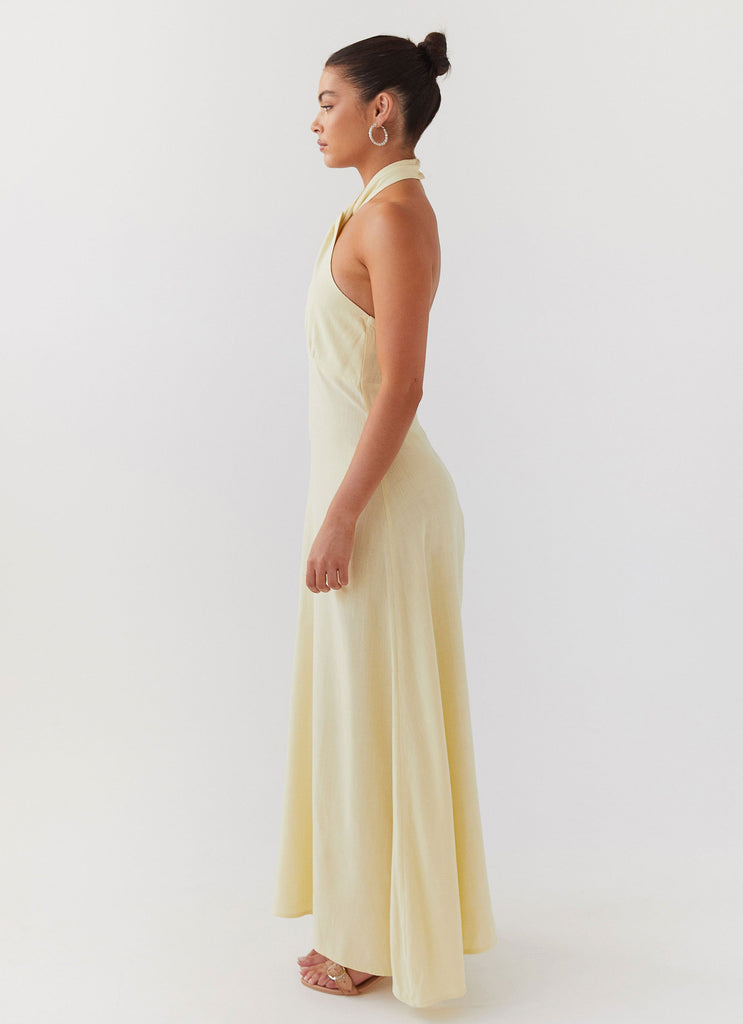 Peppermayo Peppermayo Exclusive - Adrienne Linen Maxi Dress - Lemon