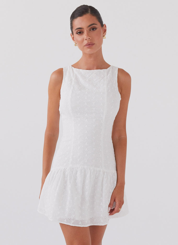 Peppermayo Peppermayo Exclusive - Adyson Broderie Mini Dress - White
