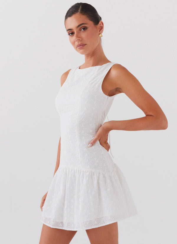 peppermayo Peppermayo Exclusive - Adyson Broderie Mini Dress - White