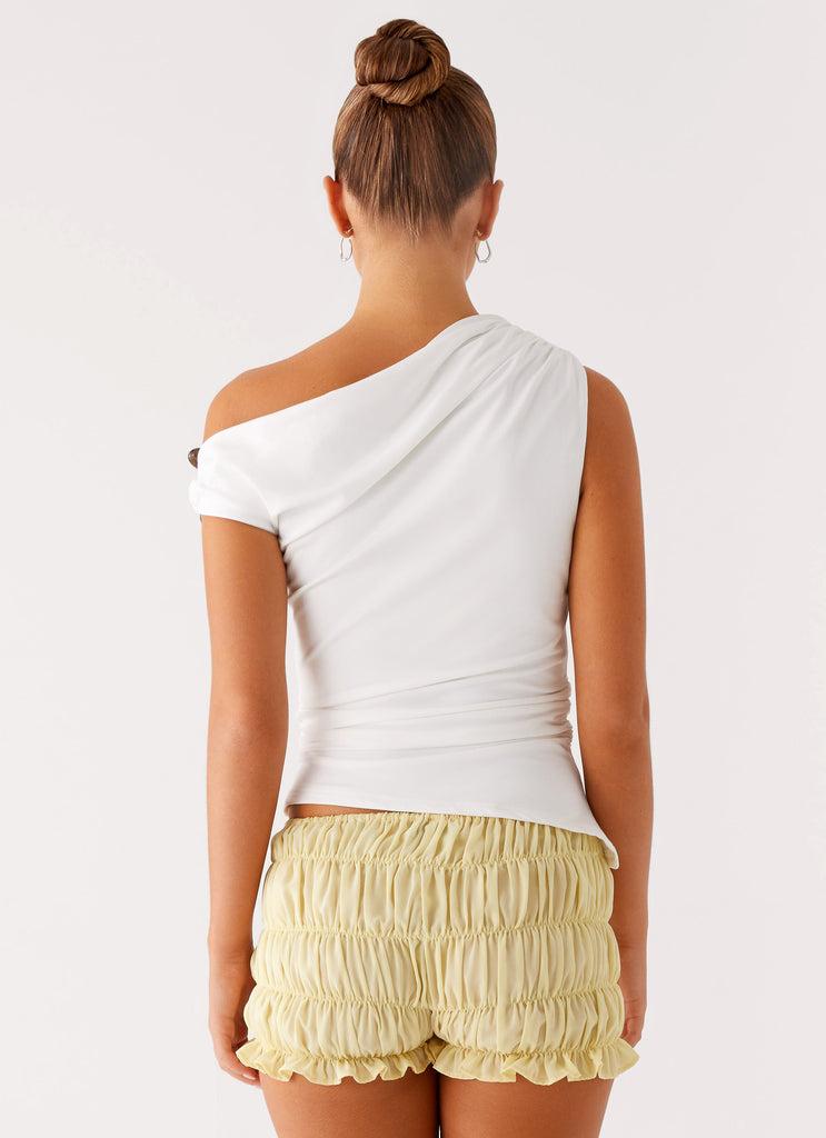 Peppermayo Peppermayo Exclusive - Agathe One Shoulder Top - Ivory