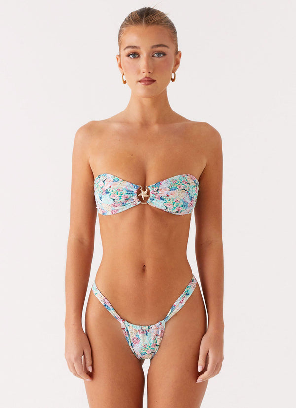 peppermayo Peppermayo Exclusive - Airlie Scrunch Bikini Bottoms - Santorini Floral