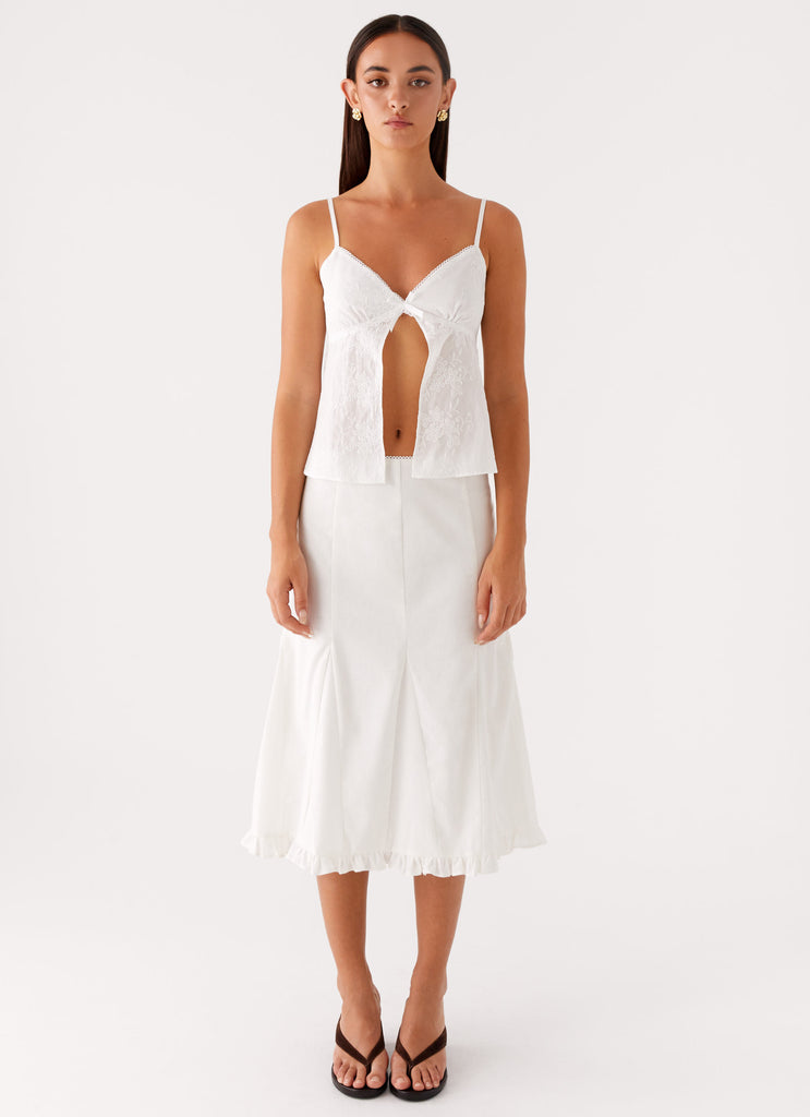 Peppermayo Peppermayo Exclusive - Alec Midi Skirt - White
