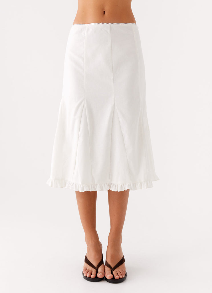 Peppermayo Peppermayo Exclusive - Alec Midi Skirt - White