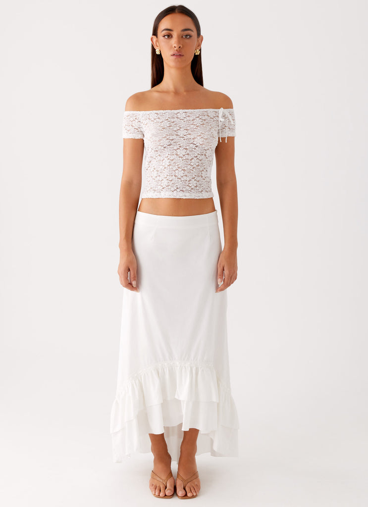 Peppermayo Peppermayo Exclusive - Alessandra Maxi Skirt - White