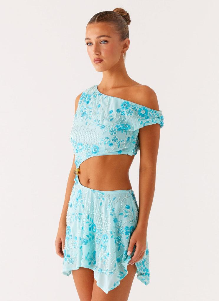 Peppermayo Peppermayo Exclusive - Aletta Sequin Mini Dress - Blue