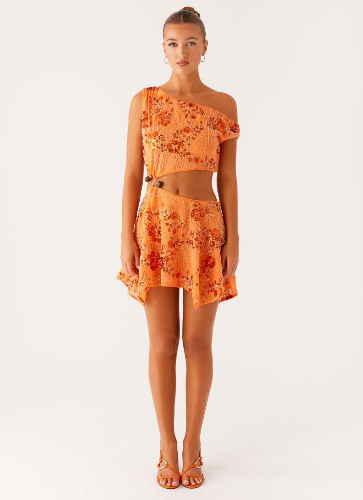 Peppermayo Peppermayo Exclusive - Aletta Sequin Mini Dress - Orange