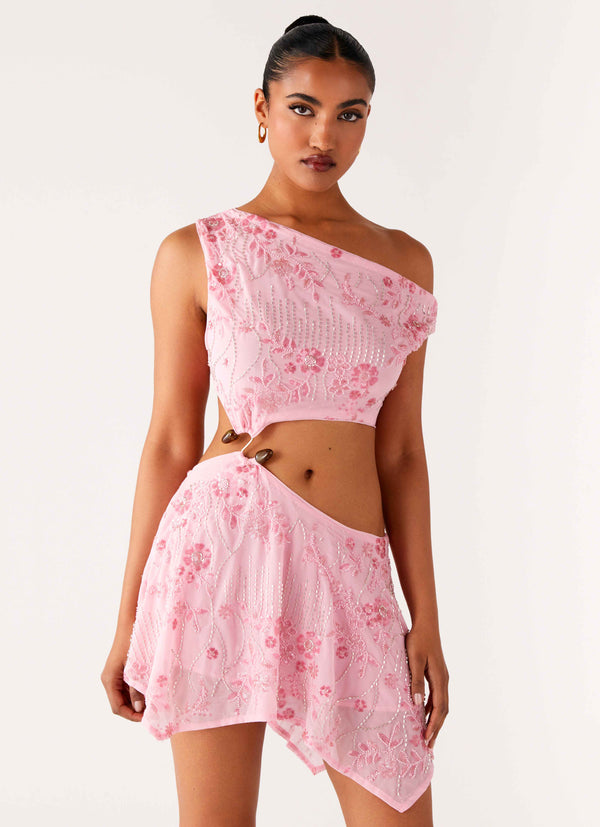 peppermayo Peppermayo Exclusive - Aletta Sequin Mini Dress - Pink