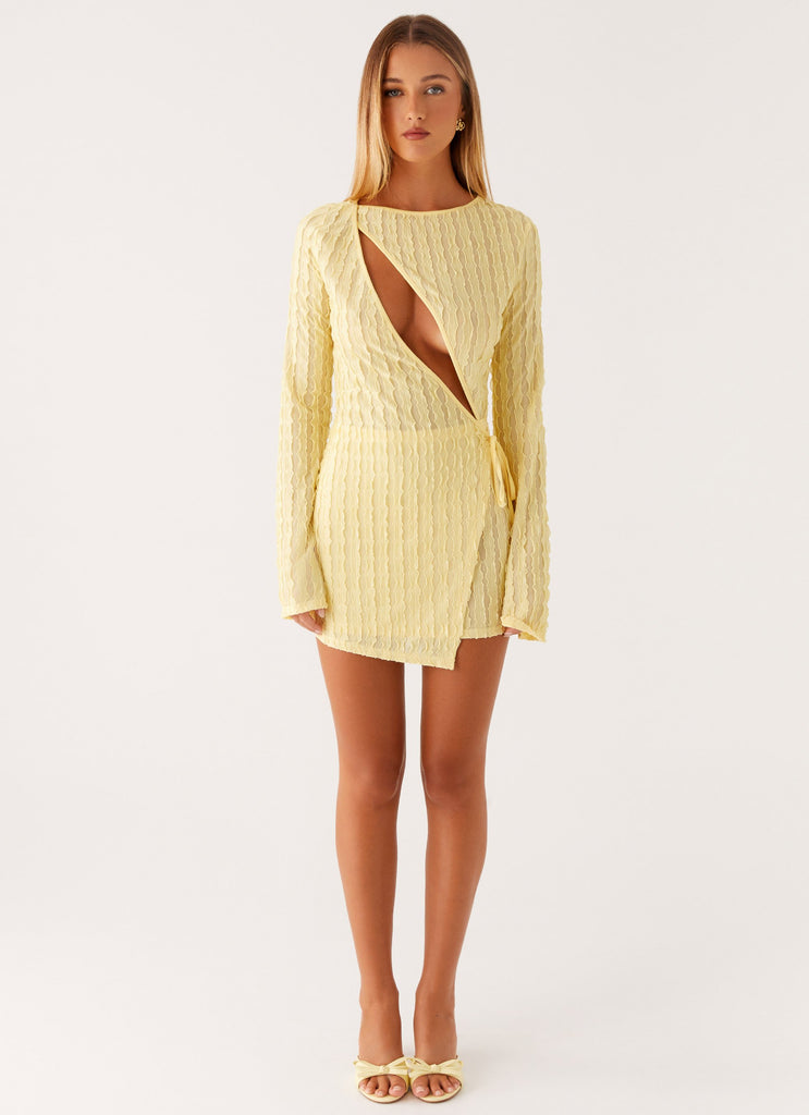 Peppermayo Peppermayo Exclusive - Alfie Mini Dress - Pastel Yellow