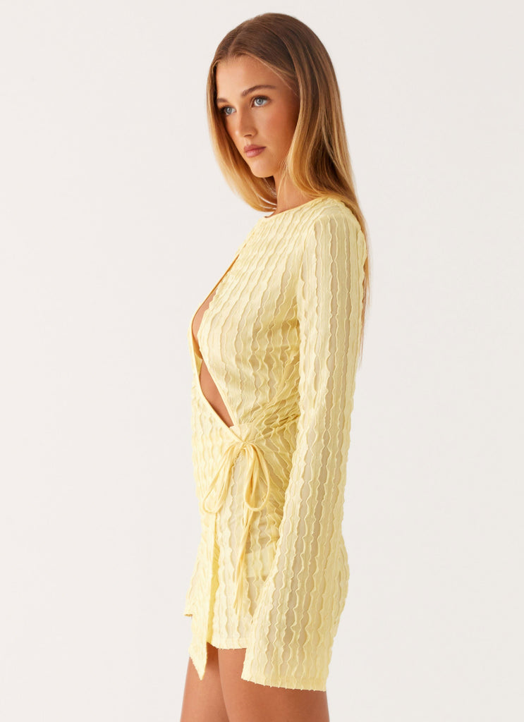 Peppermayo Peppermayo Exclusive - Alfie Mini Dress - Pastel Yellow