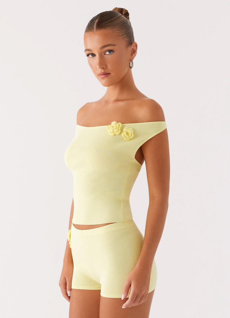 Peppermayo Peppermayo Exclusive - Aliah Knit Top - Yellow