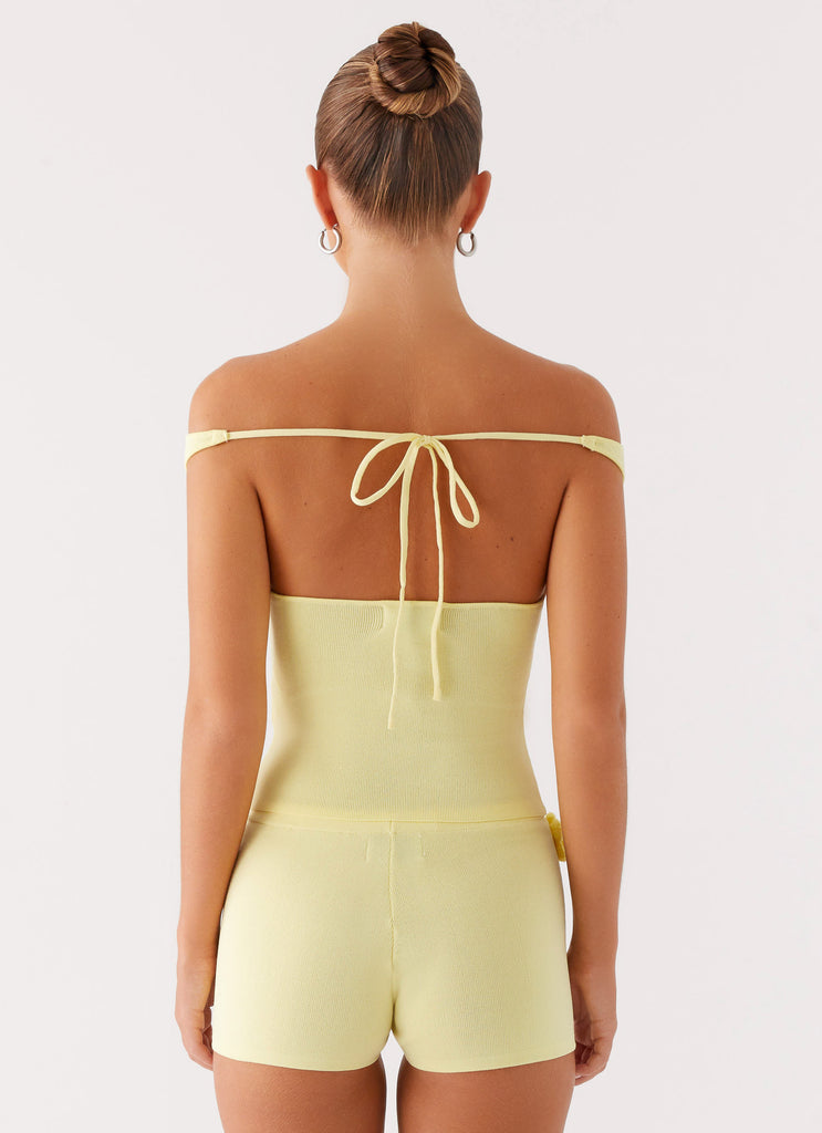 Peppermayo Peppermayo Exclusive - Aliah Knit Top - Yellow