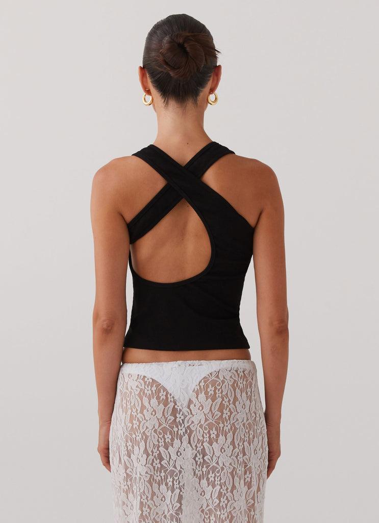 Peppermayo Peppermayo Exclusive - Alice Cut Out Tank Top - Black