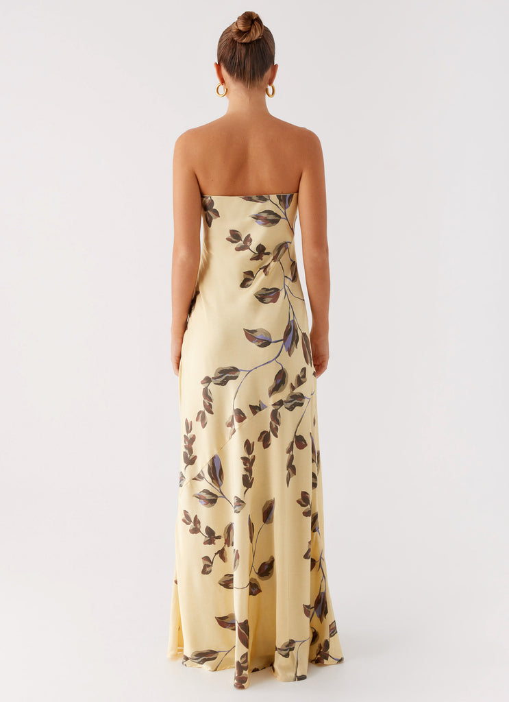 Peppermayo Peppermayo Exclusive - Alisa Strapless Maxi Dress - Buttercream Bliss