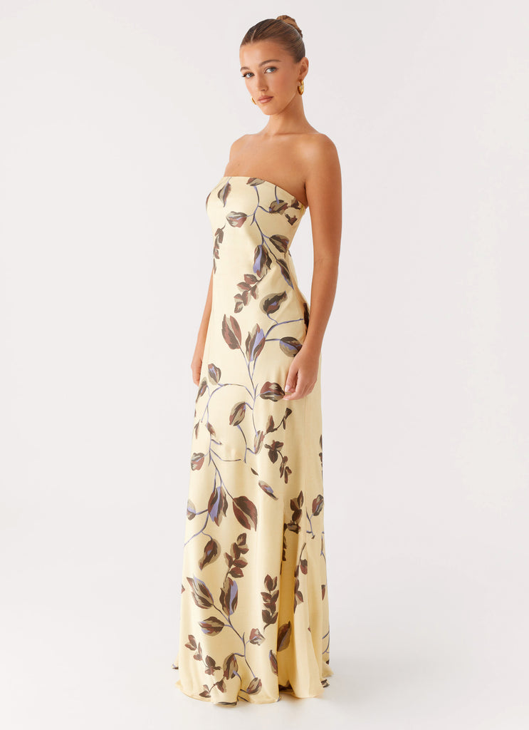 Peppermayo Peppermayo Exclusive - Alisa Strapless Maxi Dress - Buttercream Bliss