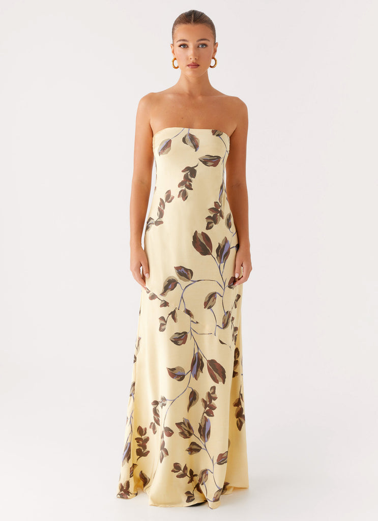Peppermayo Peppermayo Exclusive - Alisa Strapless Maxi Dress - Buttercream Bliss