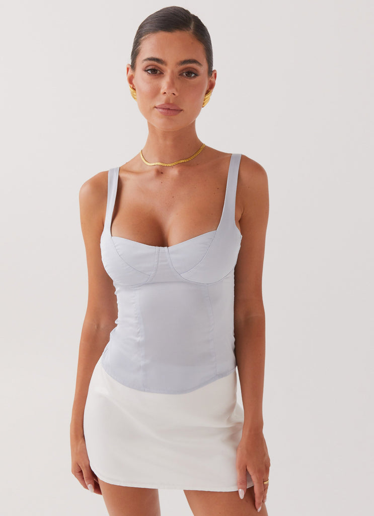 Peppermayo Peppermayo Exclusive - Alissa Bustier Top - Arctic Blue