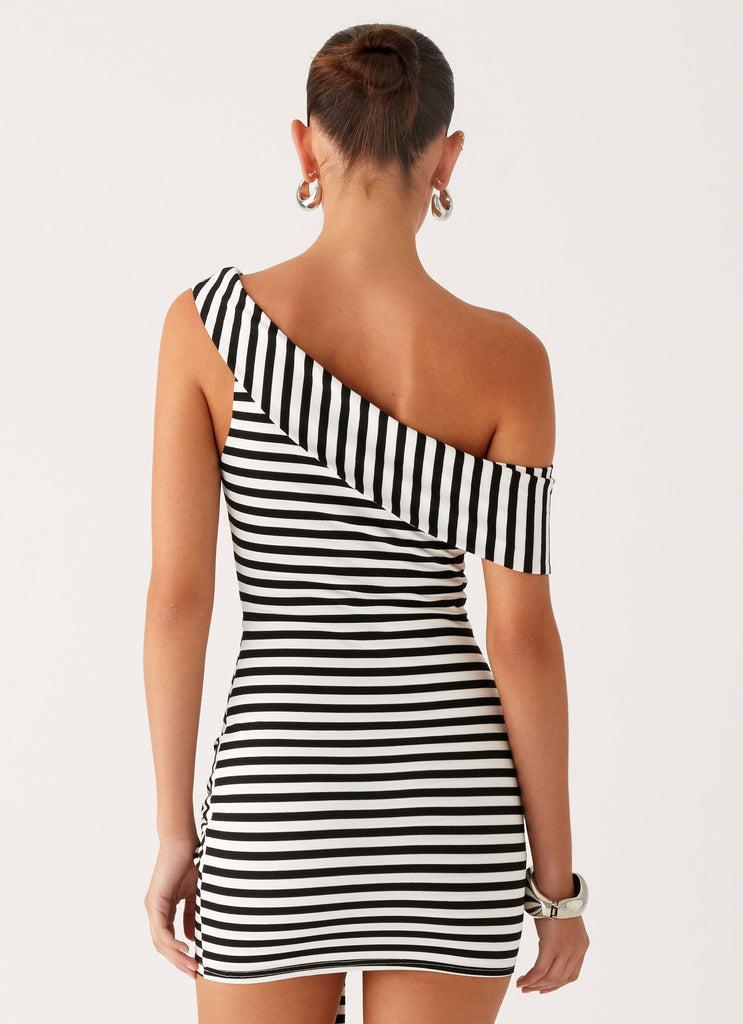 Peppermayo Peppermayo Exclusive - All Day Mini Dress - Black White Stripe