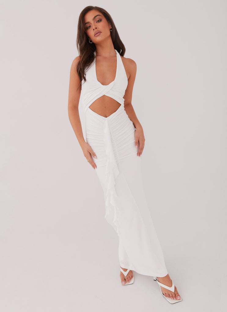Peppermayo Peppermayo Exclusive - Allanna Frill Maxi Dress - White