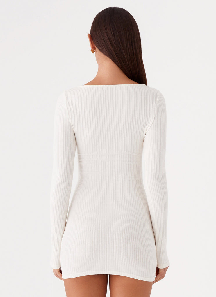 Peppermayo Peppermayo Exclusive - Allie Knit Mini Dress - Ivory