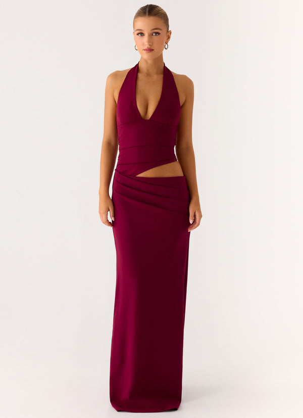 peppermayo Peppermayo Exclusive - Almost Love Maxi Dress - Plum