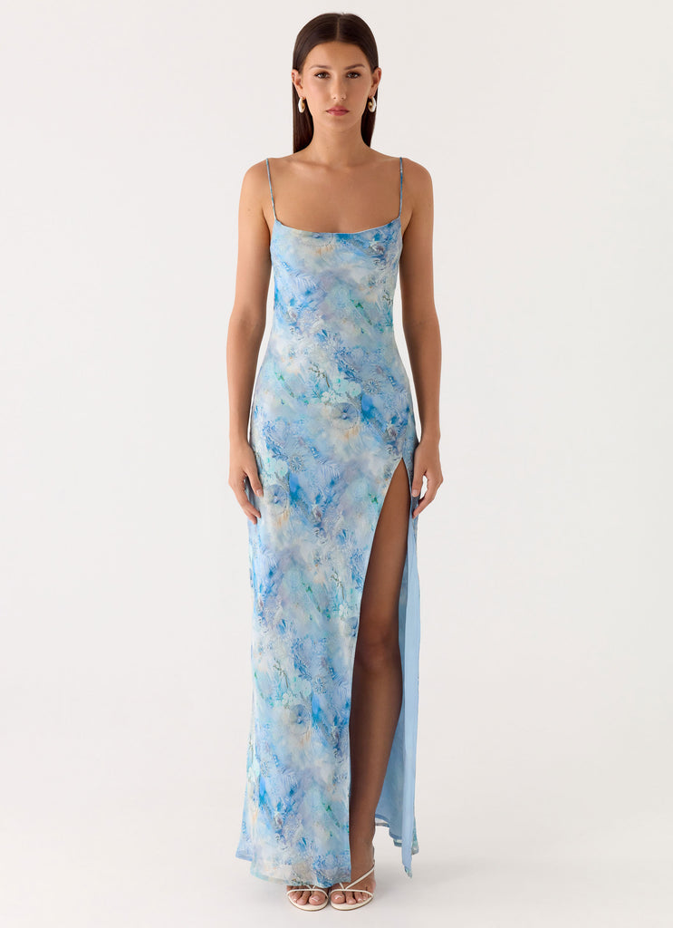 Peppermayo Peppermayo Exclusive - Alouette Maxi Dress - Aqua Paisley