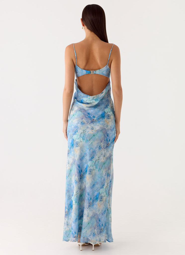 Peppermayo Peppermayo Exclusive - Alouette Maxi Dress - Aqua Paisley