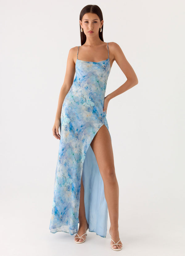 peppermayo Peppermayo Exclusive - Alouette Maxi Dress - Aqua Paisley