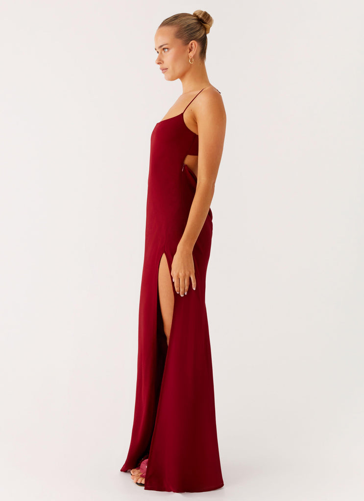 Peppermayo Peppermayo Exclusive - Alouette Maxi Dress - Burgundy