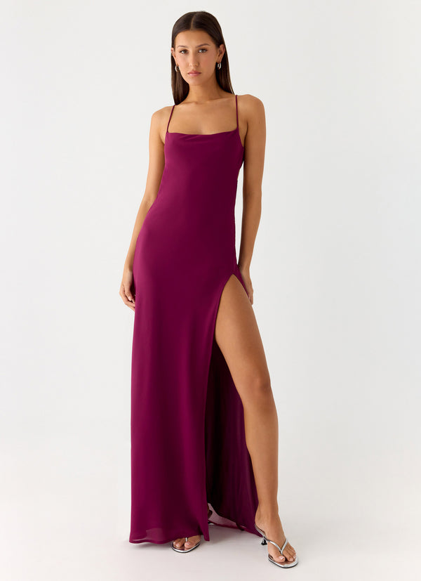 peppermayo Peppermayo Exclusive - Alouette Maxi Dress - Plum peppermayo Peppermayo Exclusive - Alouette Maxi Dress - Plum