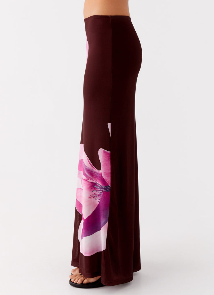 Peppermayo Peppermayo Exclusive - Alpha Maxi Skirt - Dark Chocolate