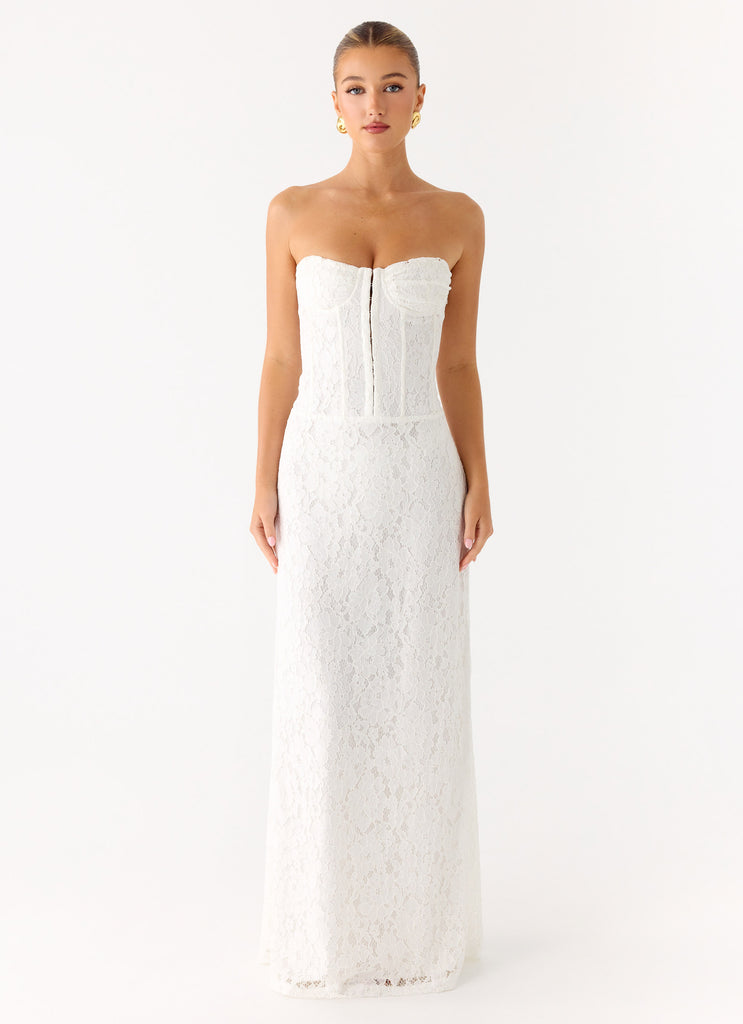 Peppermayo Peppermayo Exclusive - Already Know Lace Maxi Dress - White