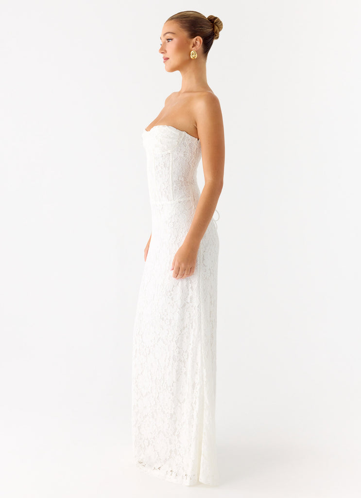 Peppermayo Peppermayo Exclusive - Already Know Lace Maxi Dress - White
