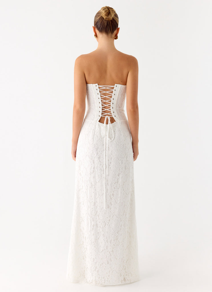 Peppermayo Peppermayo Exclusive - Already Know Lace Maxi Dress - White