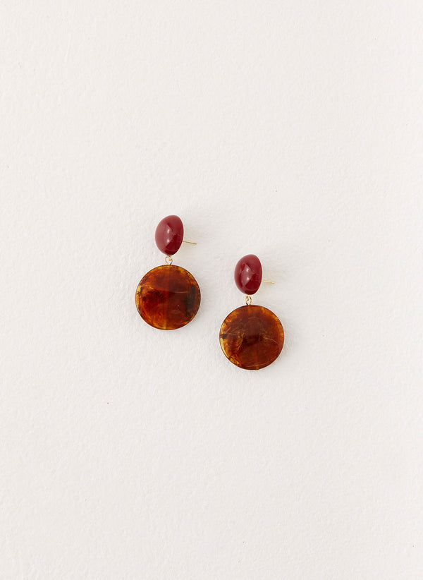 peppermayo Peppermayo Exclusive - Alton Earrings - Tort