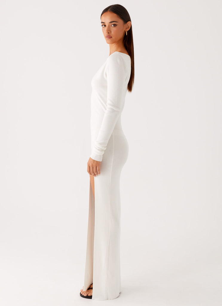 Peppermayo Peppermayo Exclusive - Amalfi Knit Maxi Dress - White